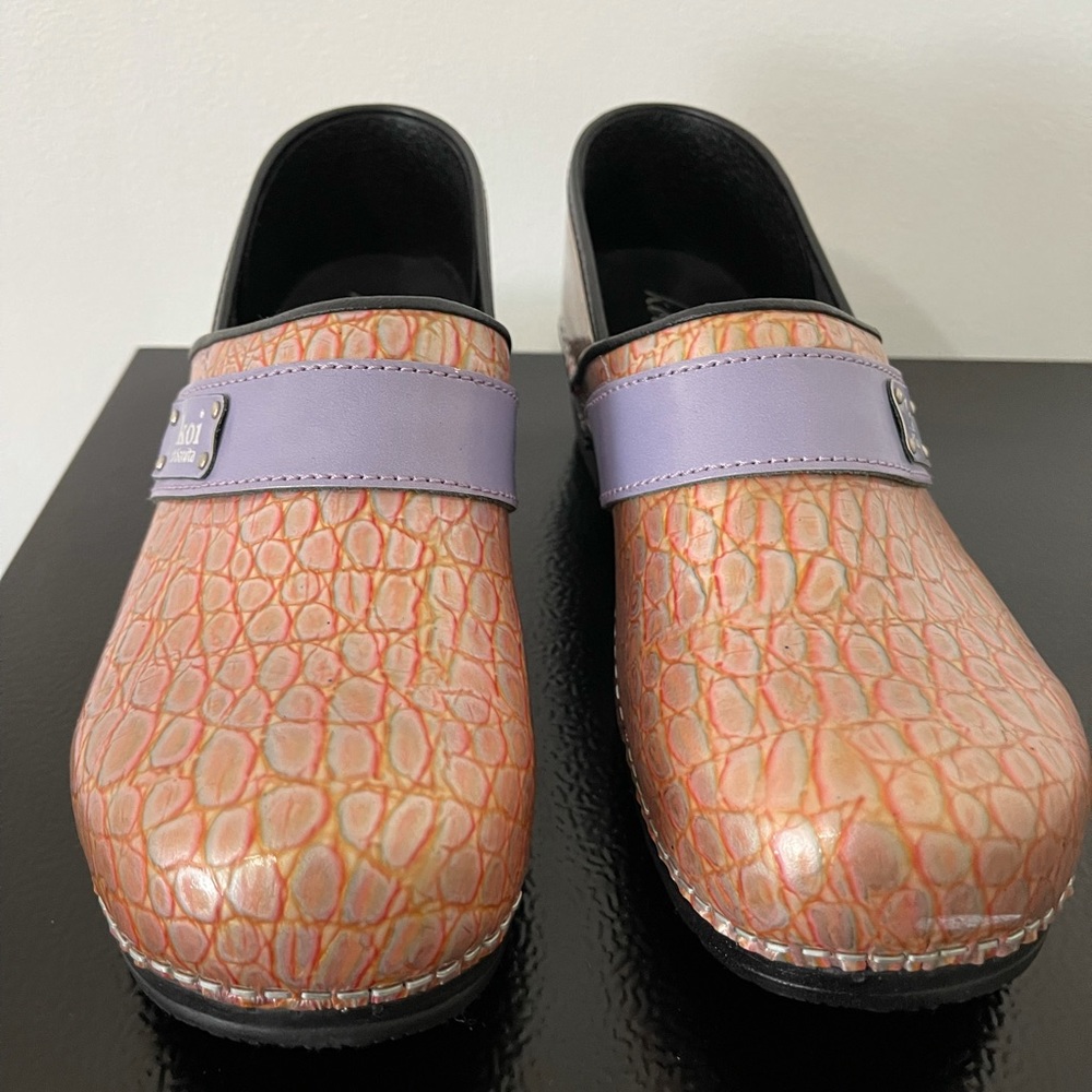 Koi By Sanita croc patent leather clog